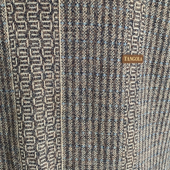 Wool sweater multicolor beige brown blue threads - Picture 4 of 6